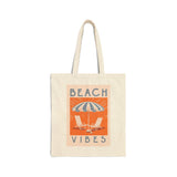 Beach Vibes | Cotton Canvas Tote Bag