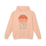 The Sea & The Sun | Retro Lightweight Hooded Sweatshirt