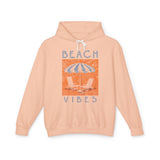 Beach Vibes | Retro Lightweight Hooded Sweatshirt