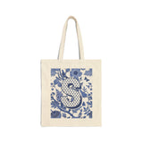 "S" Monogram | Cotton Canvas Tote Bag