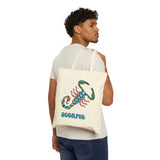 Scorpio | Cotton Canvas Tote Bag