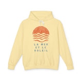 The Sea & The Sun | Retro Lightweight Hooded Sweatshirt