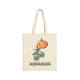 Aquarius | Cotton Canvas Tote Bag