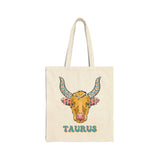 Taurus | Cotton Canvas Tote Bag