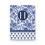 "H" Initial Thoughts: Personalized Blue Floral Notebook