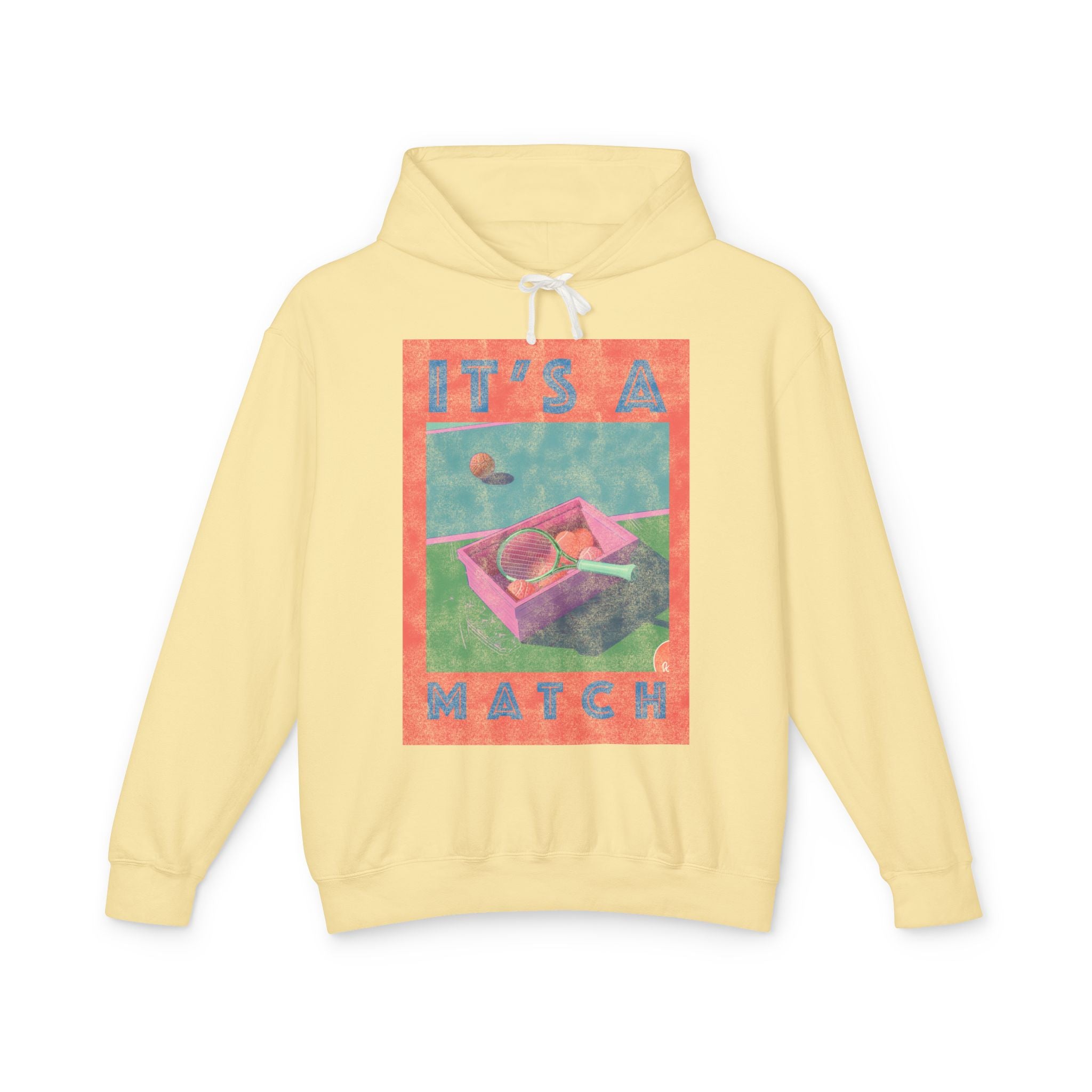 It's A Match | Retro Lightweight Hooded Sweatshirt