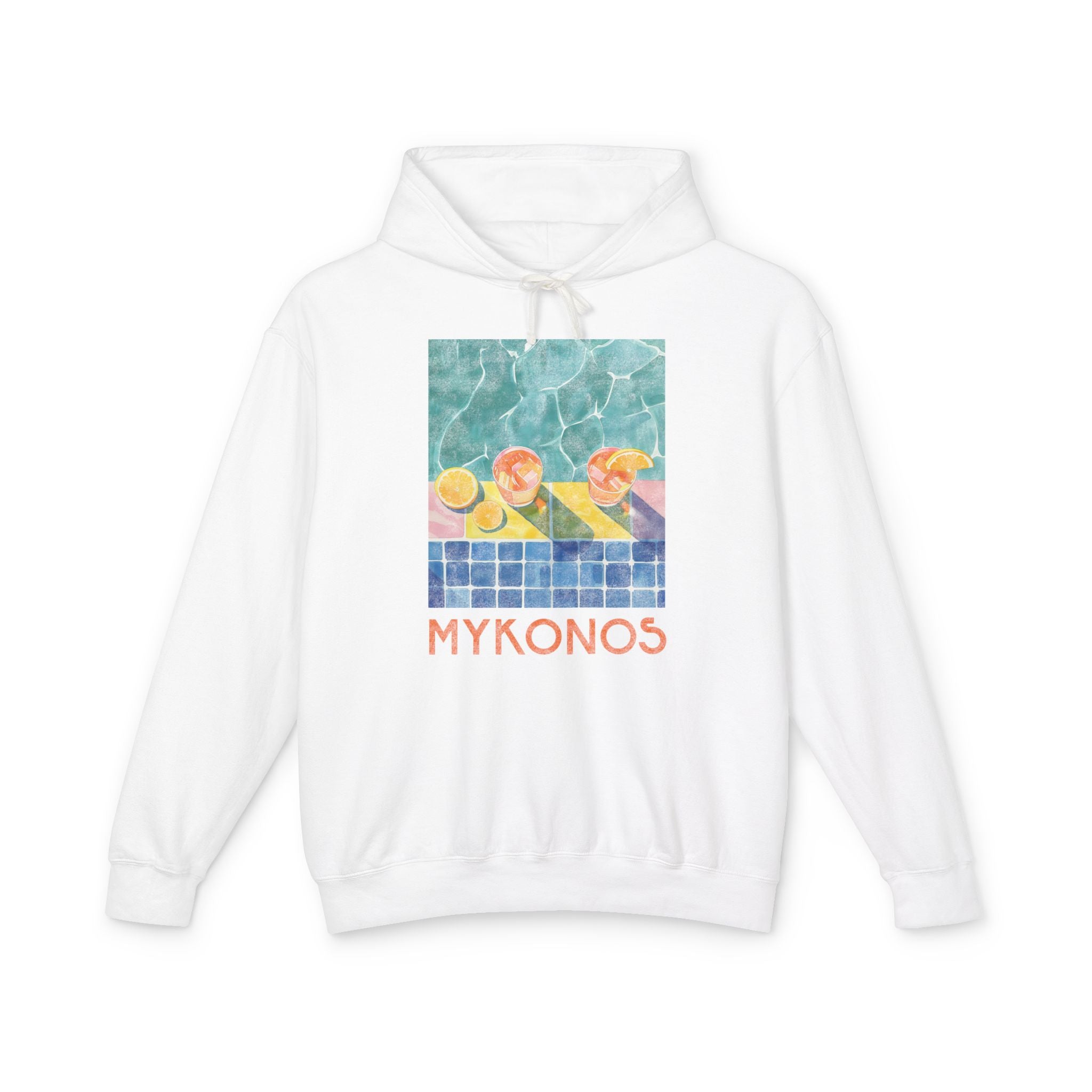 Mykonos | Retro Lightweight Hooded Sweatshirt