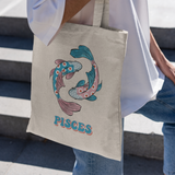 Pisces | Cotton Canvas Tote Bag