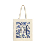 "H" Monogram | Cotton Canvas Tote Bag