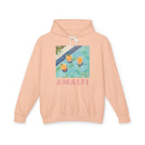 Amalfi Coast | Retro Lightweight Hooded Sweatshirt