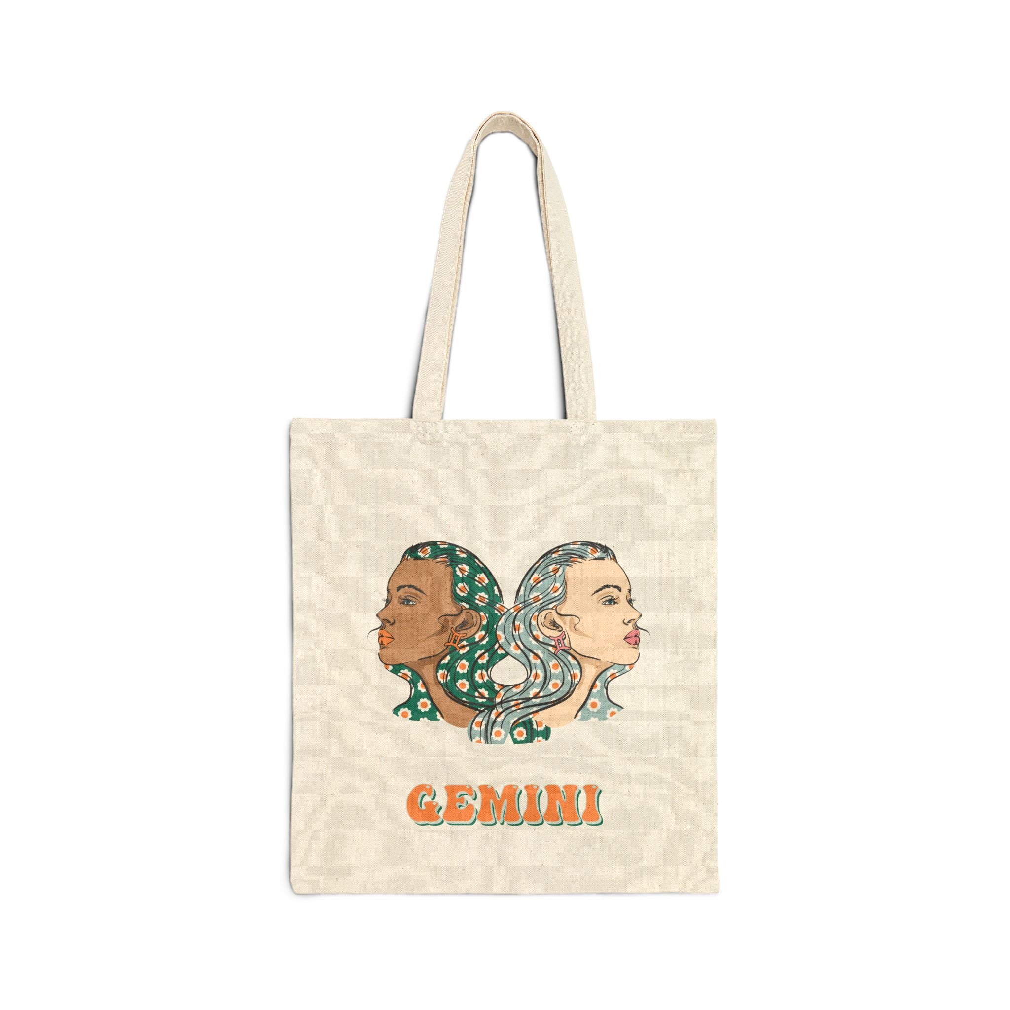 Gemini | Cotton Canvas Tote Bag