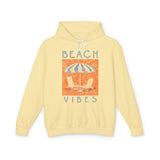 Beach Vibes | Retro Lightweight Hooded Sweatshirt