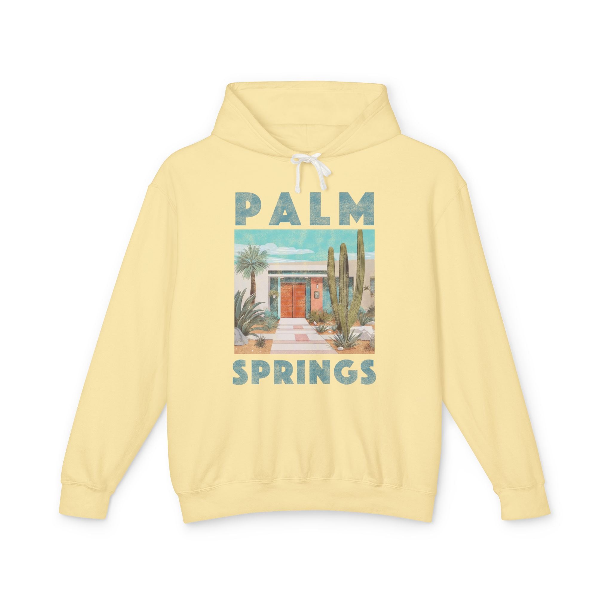 Palm Springs |  Retro Lightweight Hooded Sweatshirt