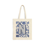 "N" Monogram | Cotton Canvas Tote Bag