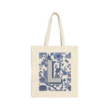 "L" Monogram | Cotton Canvas Tote Bag