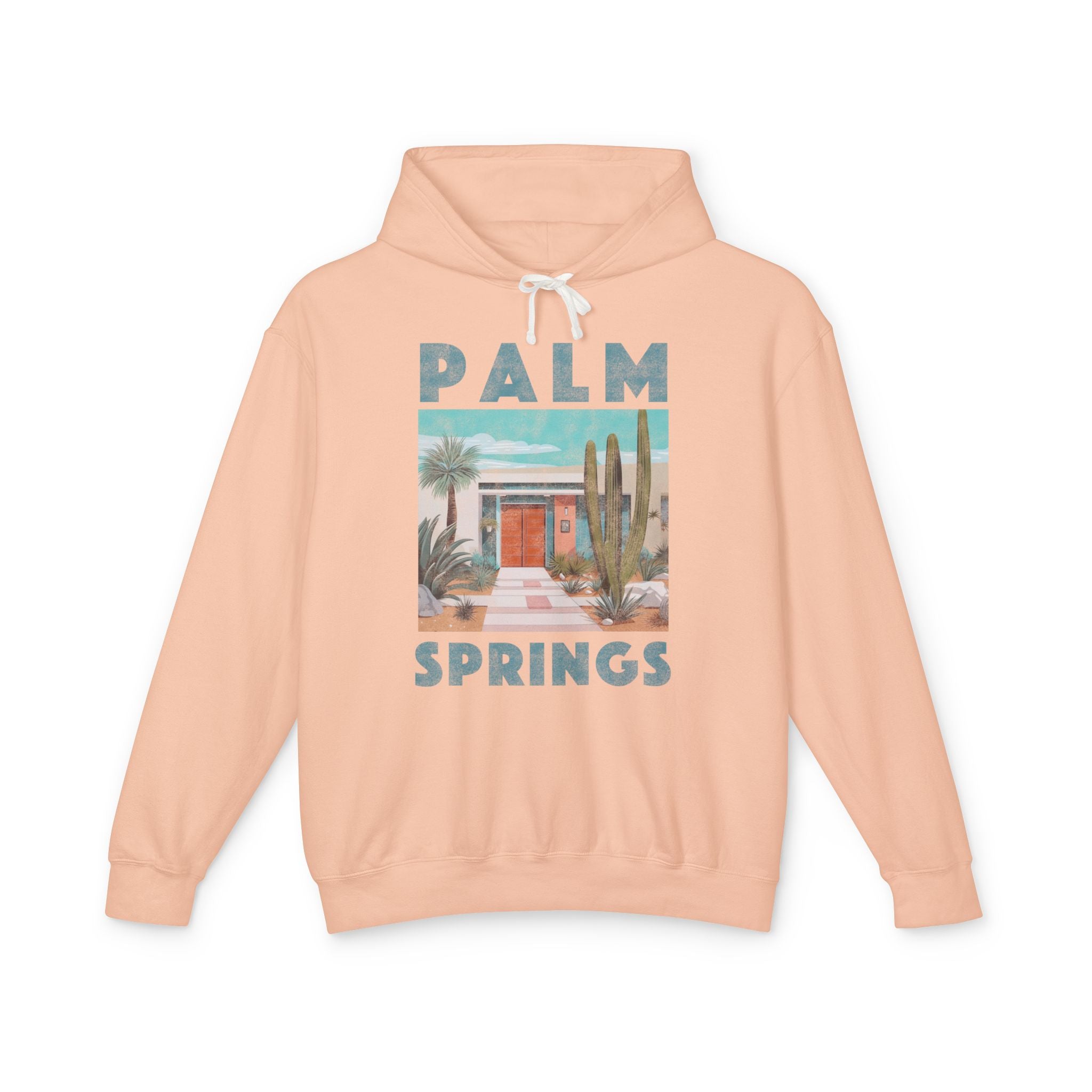 Palm Springs |  Retro Lightweight Hooded Sweatshirt